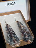#0031 Florida Sea Pen Earrings .925 Silver