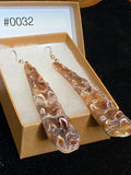 #0032 Florida Sea Pen Earrings .925 Silver