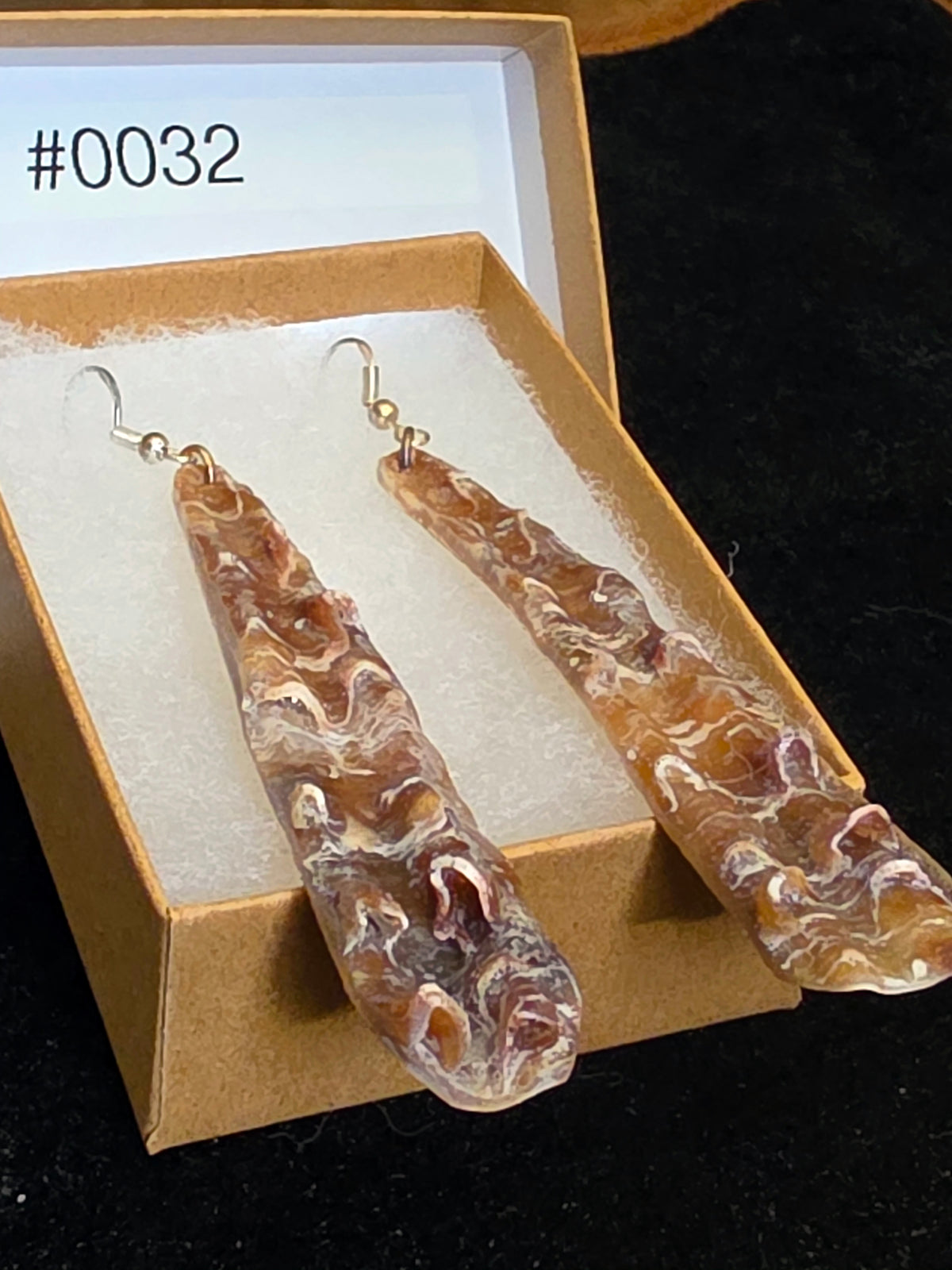 #0032 Florida Sea Pen Earrings .925 Silver