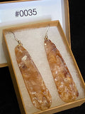 #0035 Florida Sea Pen Earrings .925 Silver