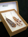 #0037 Florida Sea Pen Earrings .925 Silver