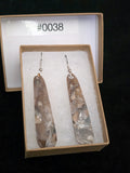 #0038 Florida Sea Pen Earrings .925 Silver