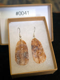 #0041 Florida Sea Pen Earrings .925 Silver