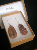 #0043 Florida Sea Pen Earrings .925 Silver