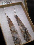 #0045 Florida Sea Pen Earrings .925 Silver