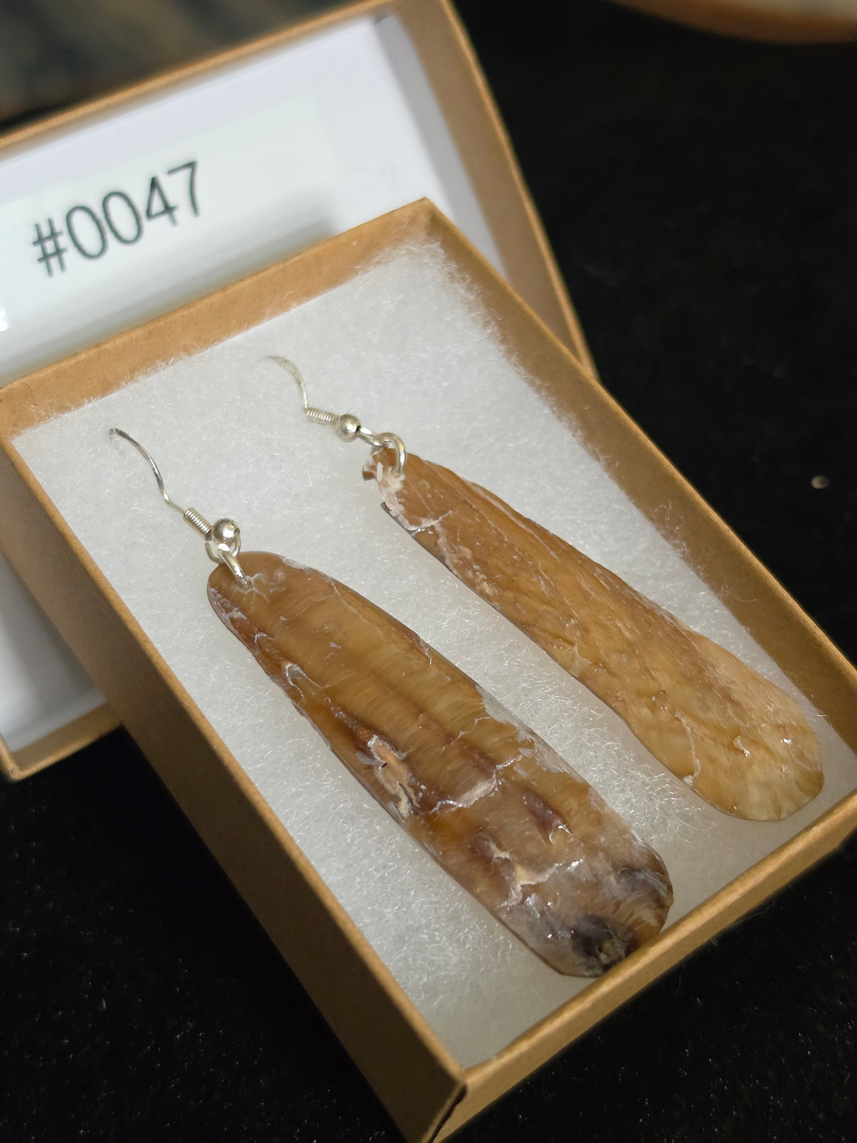 #0047 Florida Sea Pen Earrings .925 Silver