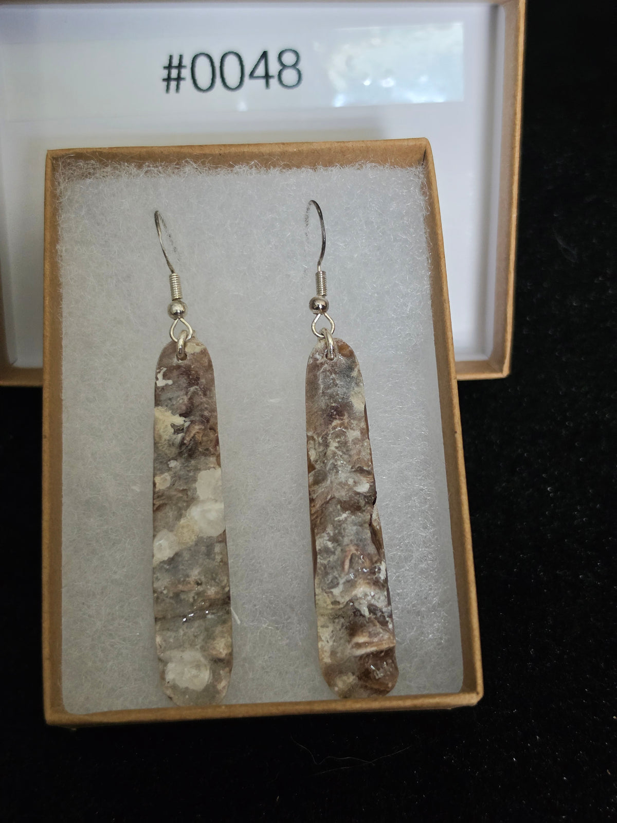 #0048 Florida Sea Pen Earrings .925 Silver