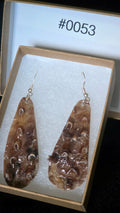 #0053 Florida Sea Pen Shell Earrings .925