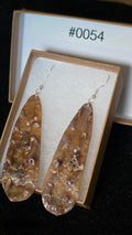 #0054 Florida Sea Pen Shell Earrings .925
