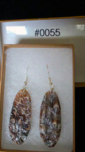 #0055 Florida Sea Pen Shell Earrings .925