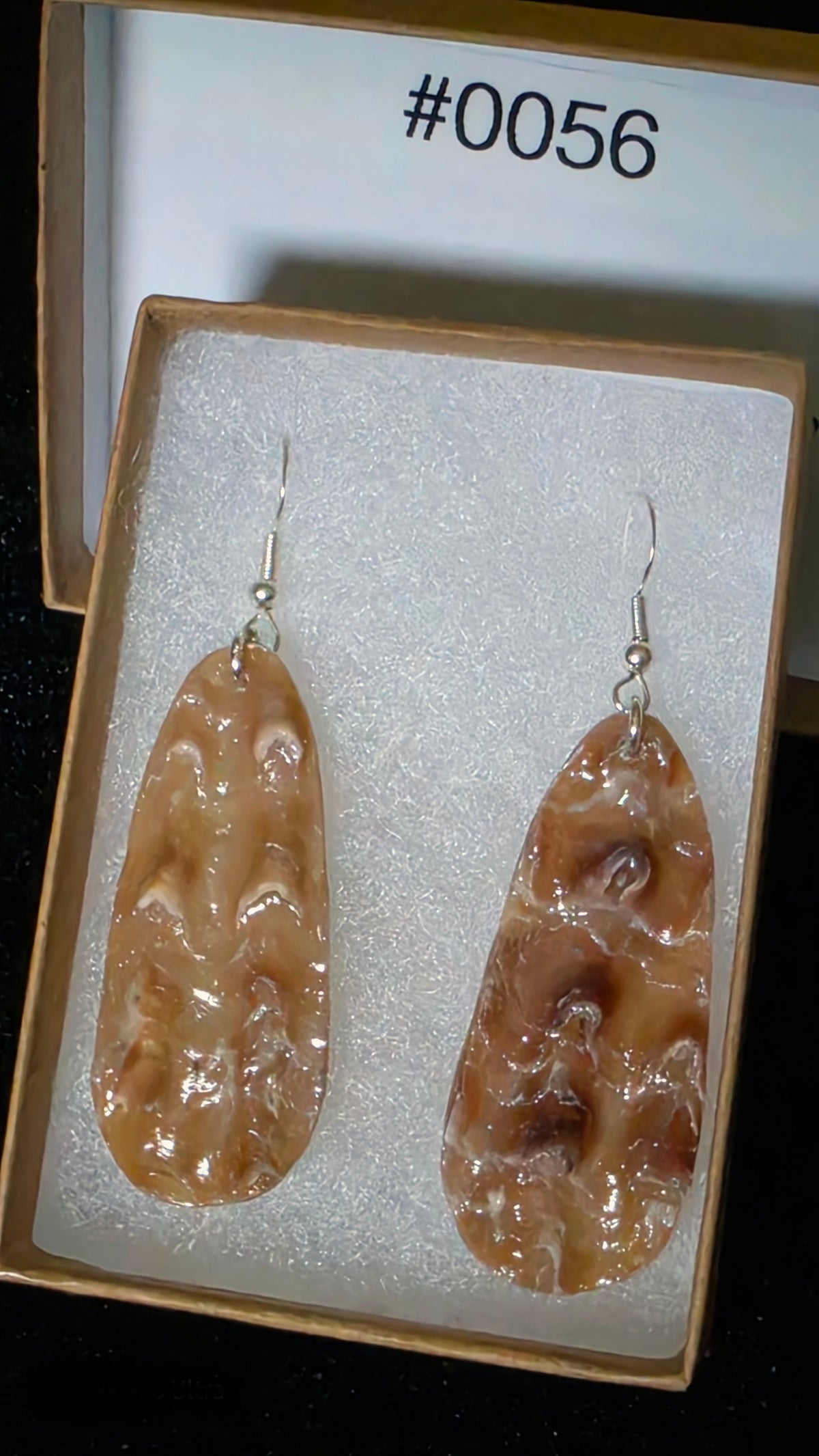 #0056 Florida Sea Pen Shell Earrings .925