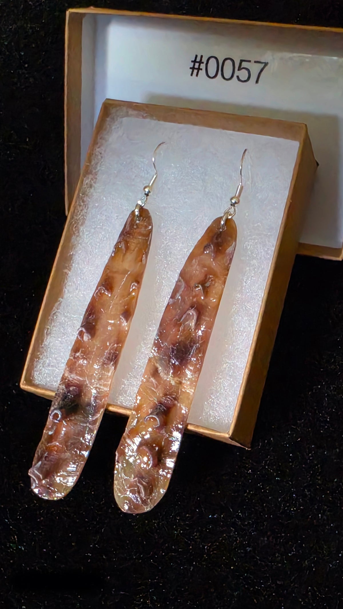 #0057 Florida Sea Pen Shell Earrings .925