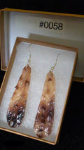 #0058 Florida Sea Pen Shell Earrings .925
