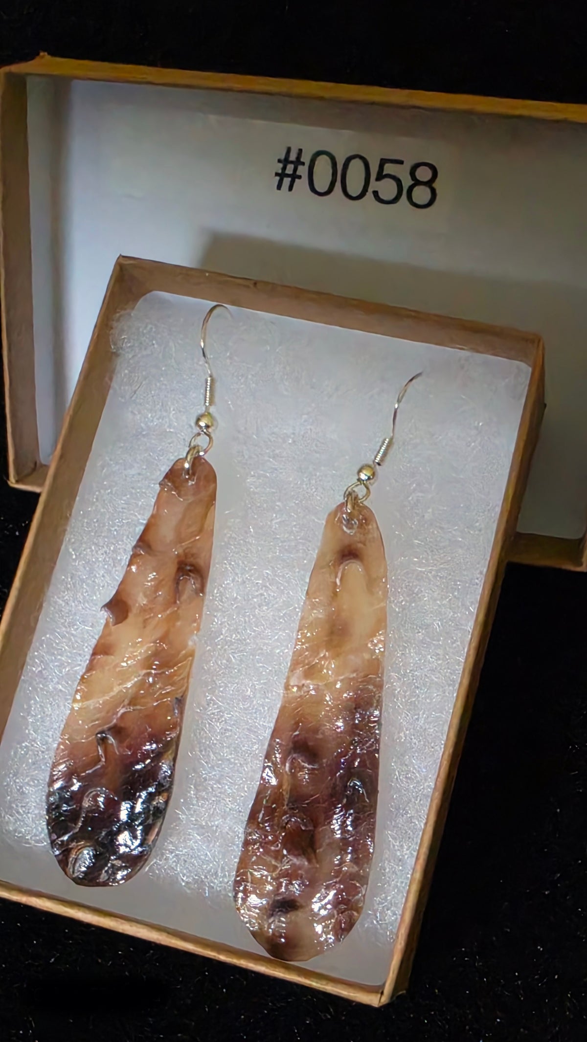 #0058 Florida Sea Pen Shell Earrings .925