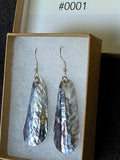 #0001 Florida Sea Pen Earrings .925 Silver