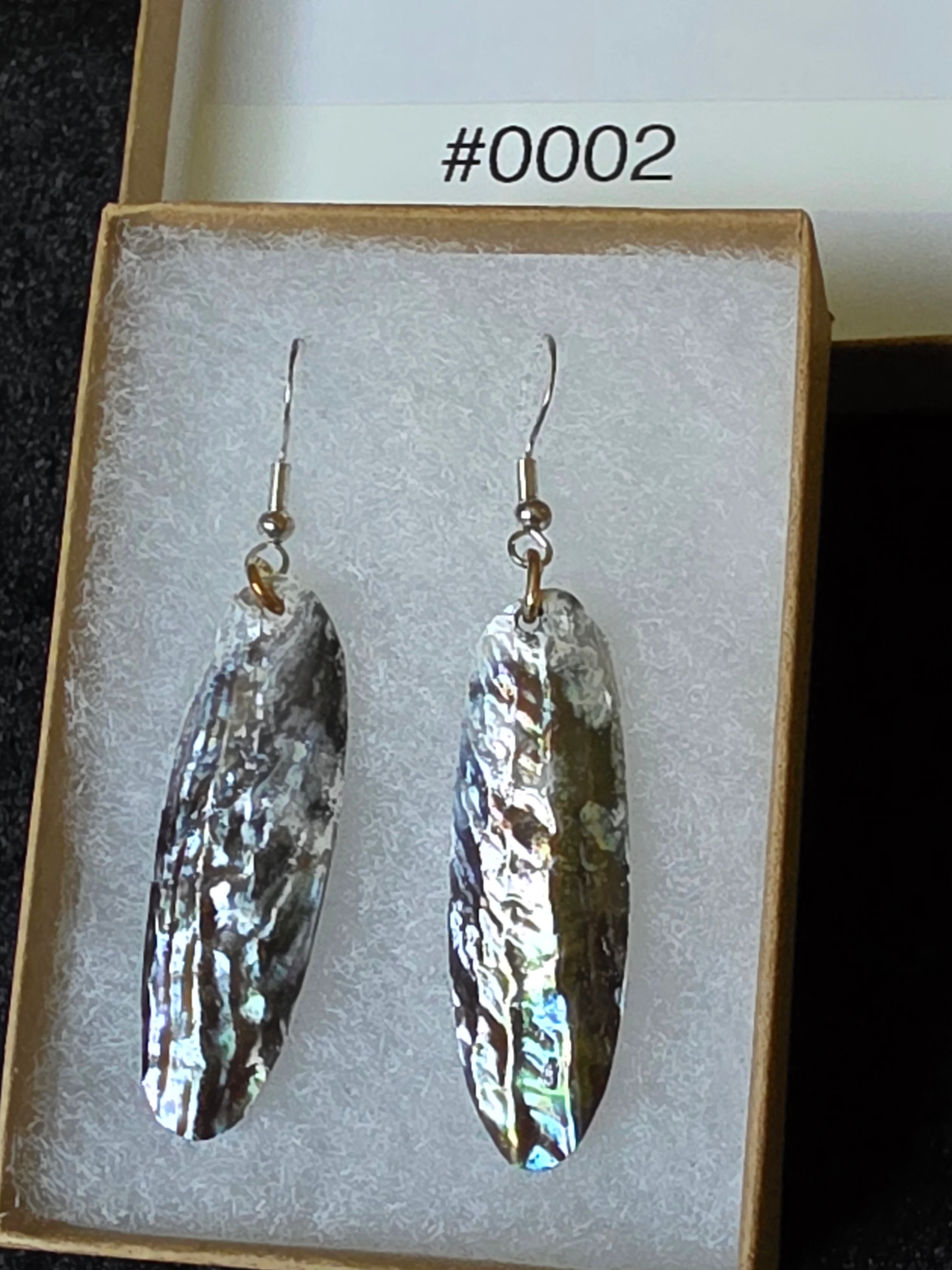 #0002 Florida Sea Pen Earrings .925 Silver