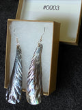 #0003 Florida Sea Pen Earrings .925 Silver
