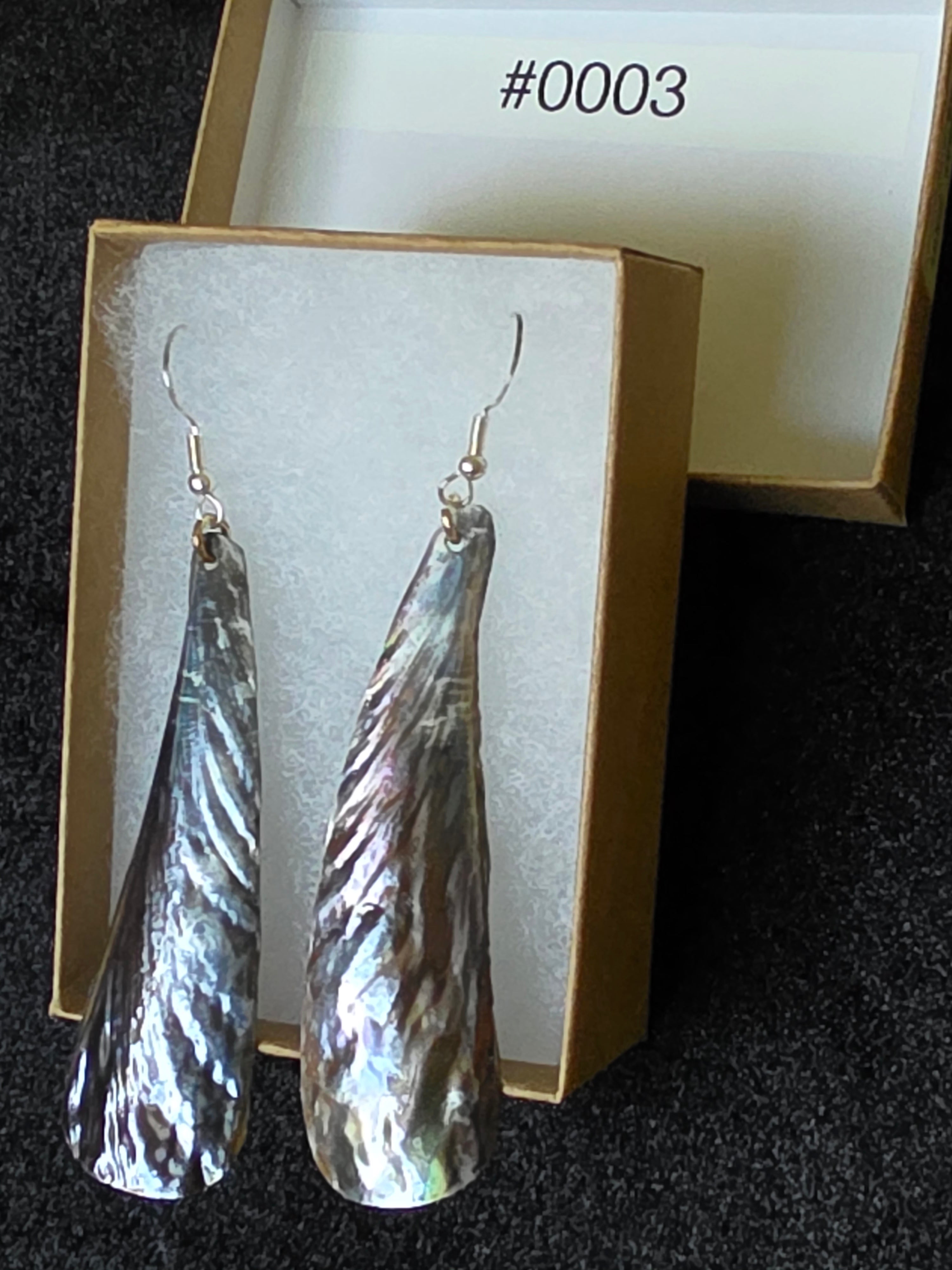 #0003 Florida Sea Pen Earrings .925 Silver