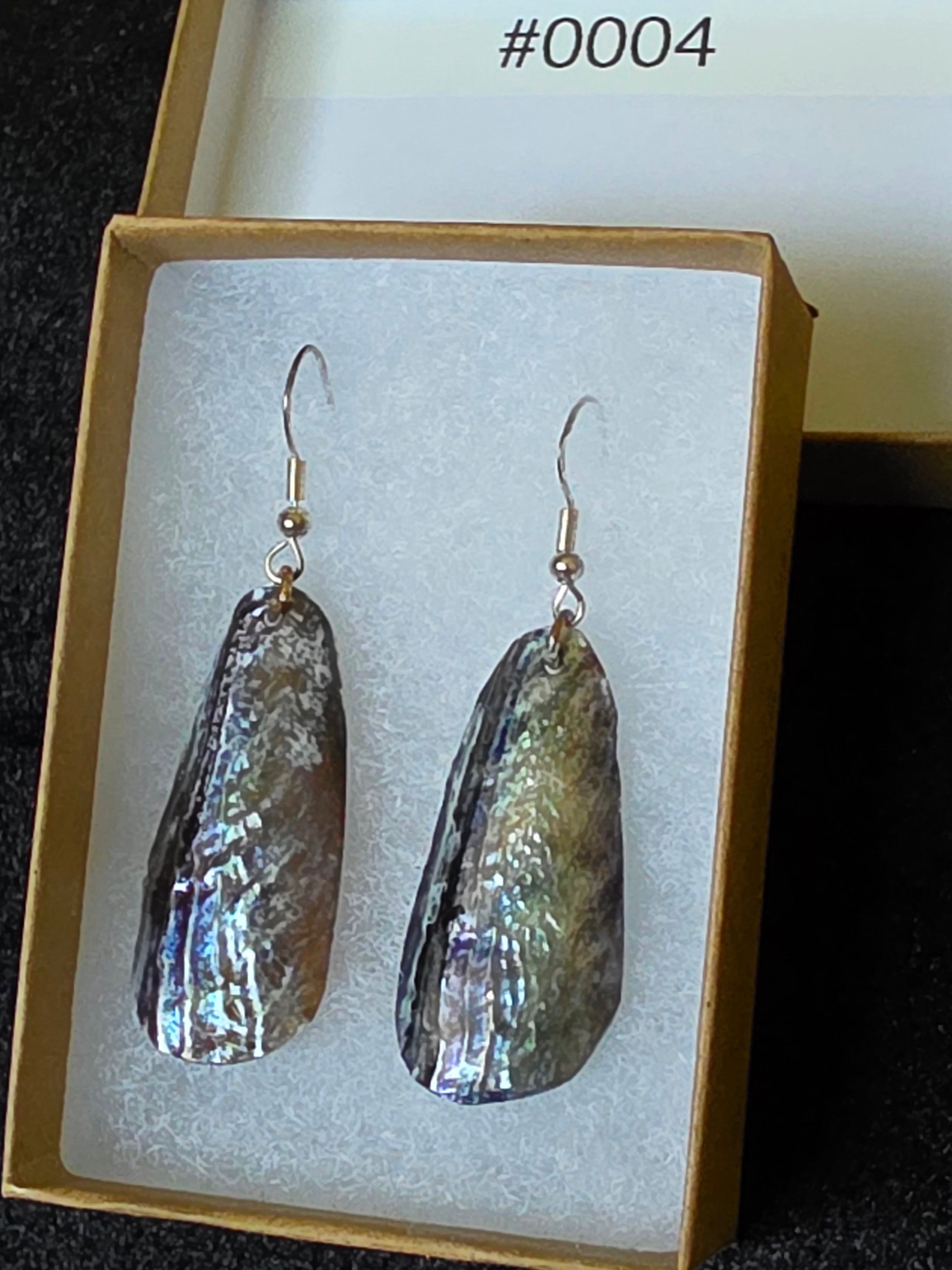 #0004 Florida Sea Pen Earrings .925 Silver