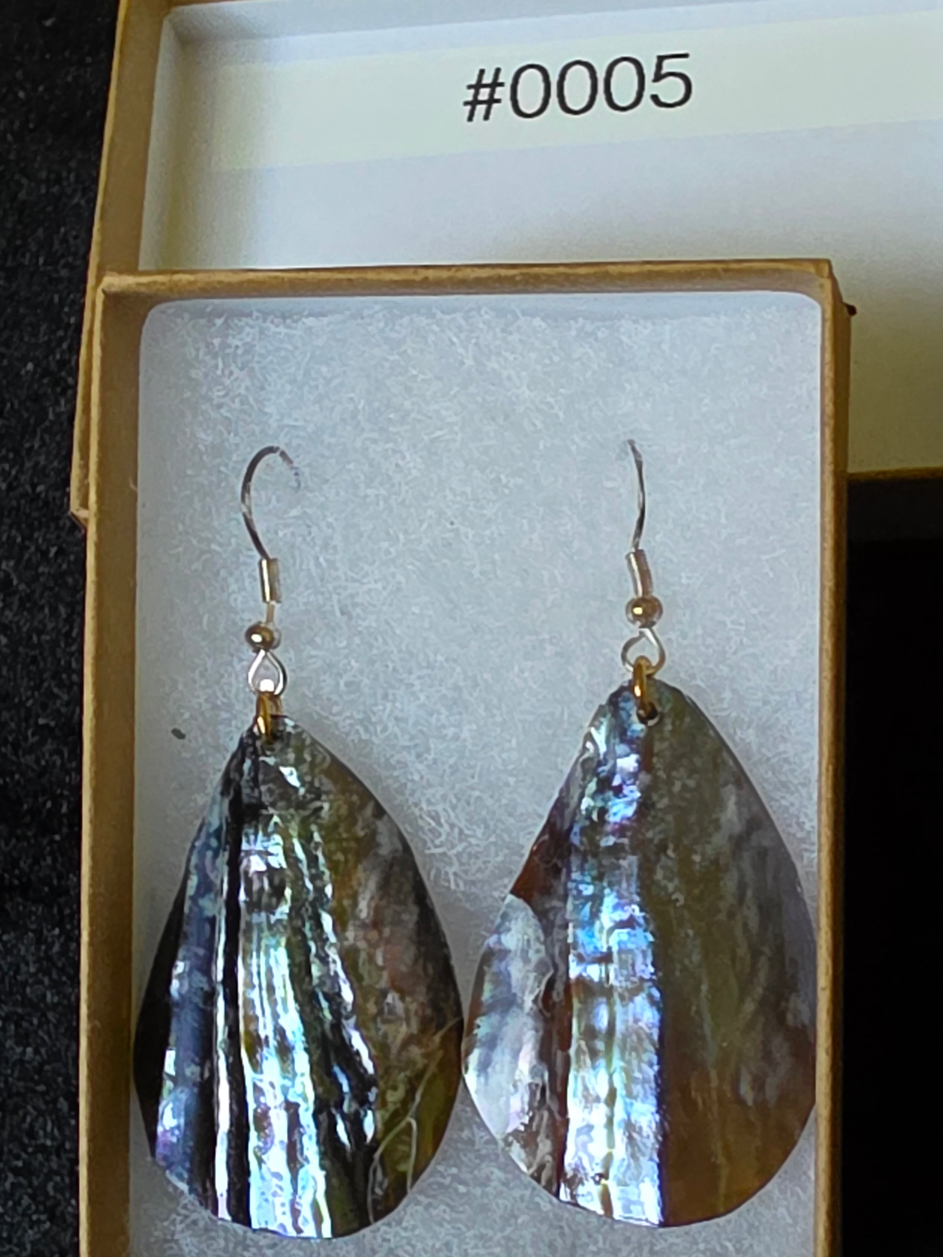 #0005 Florida Sea Pen Earrings .925 Silver