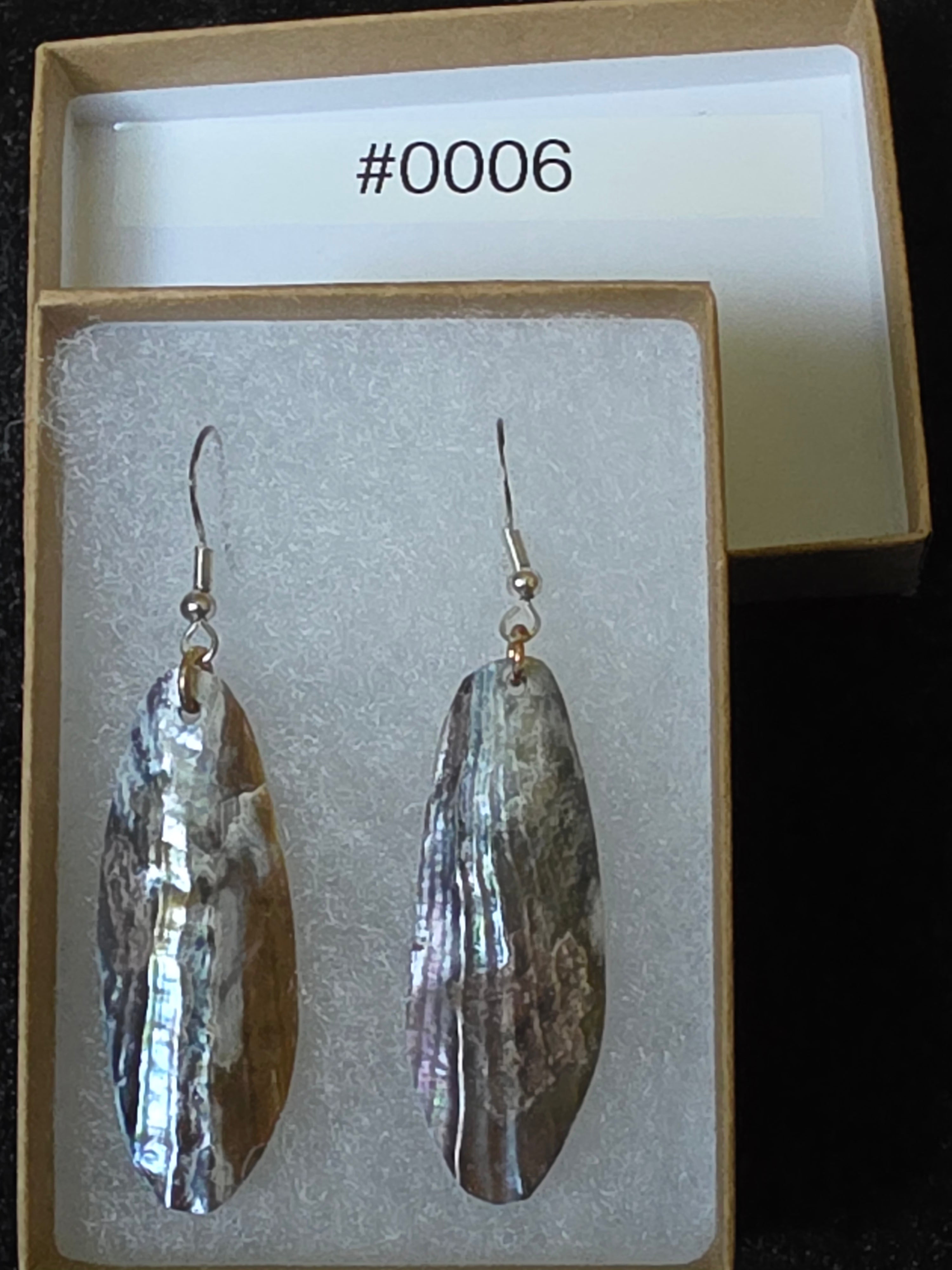 #0006 Florida Sea Pen Earrings .925 Silver