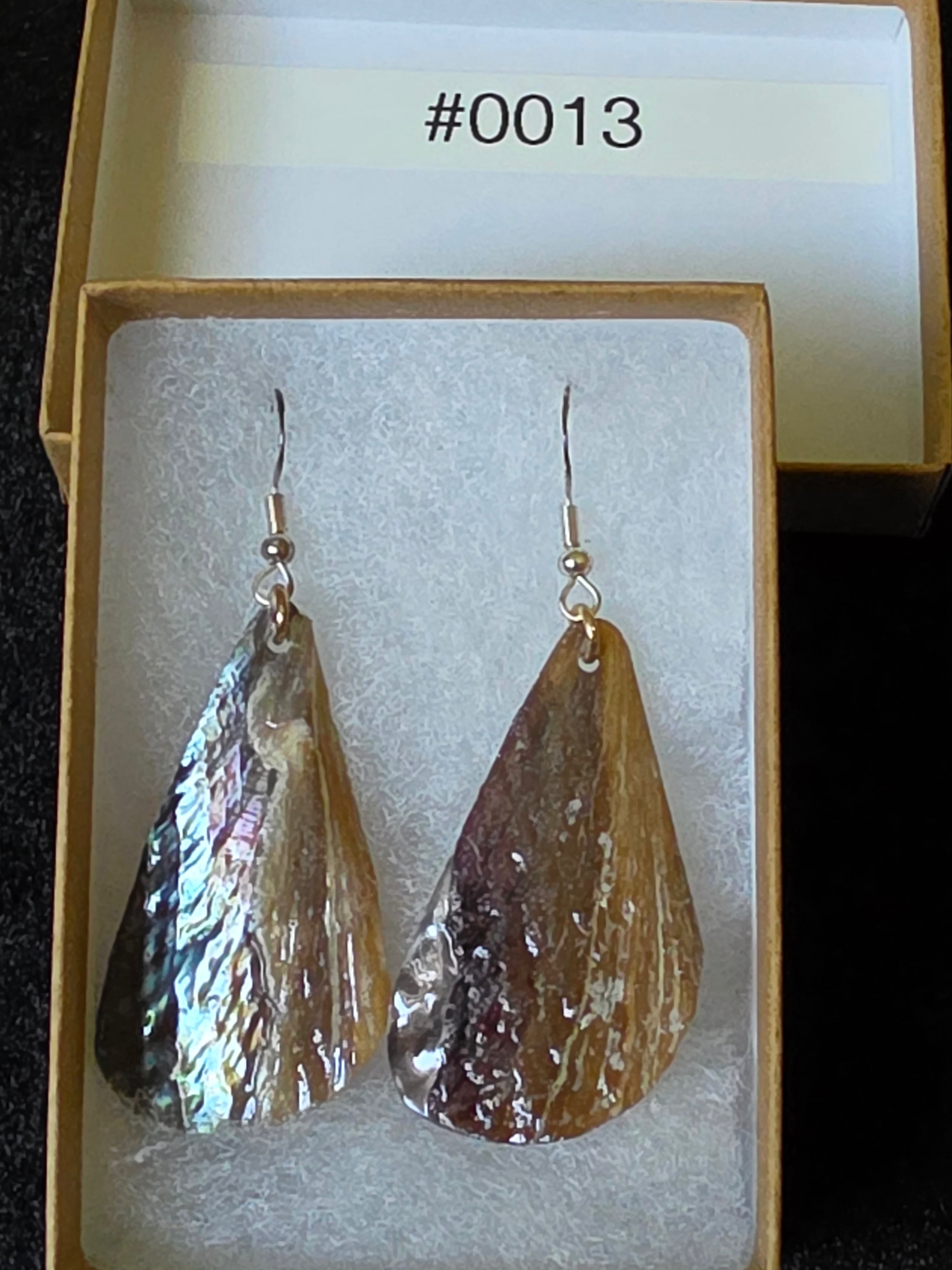 #0013 Florida Sea Pen Earrings .925 Silver