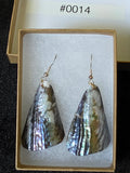 #0014 Florida Sea Pen Earrings .925 Silver