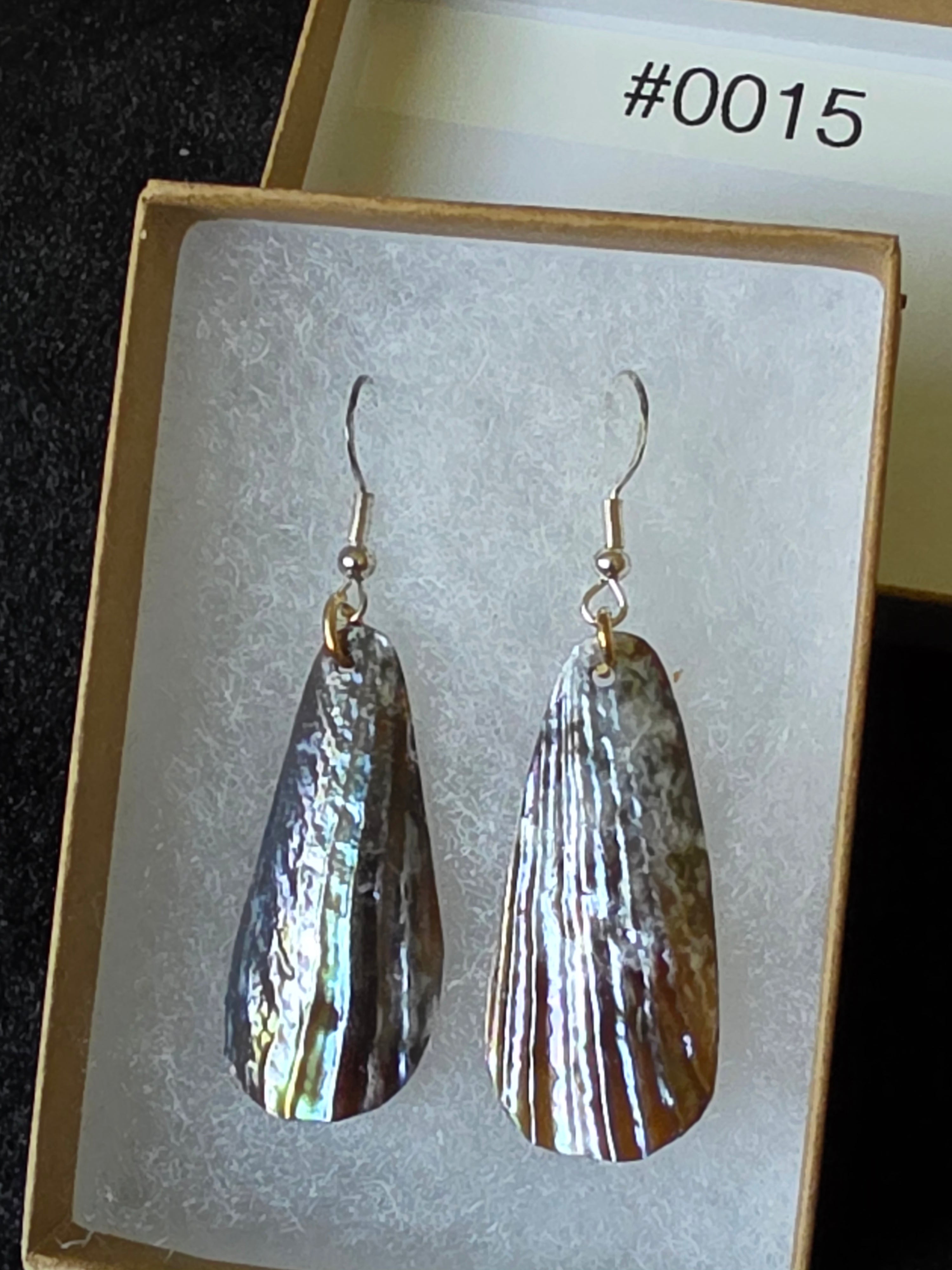 #0015 Florida Sea Pen Earrings .925 Silver