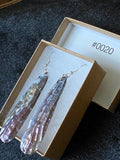 #0020 Florida Sea Pen Earrings .925 Silver