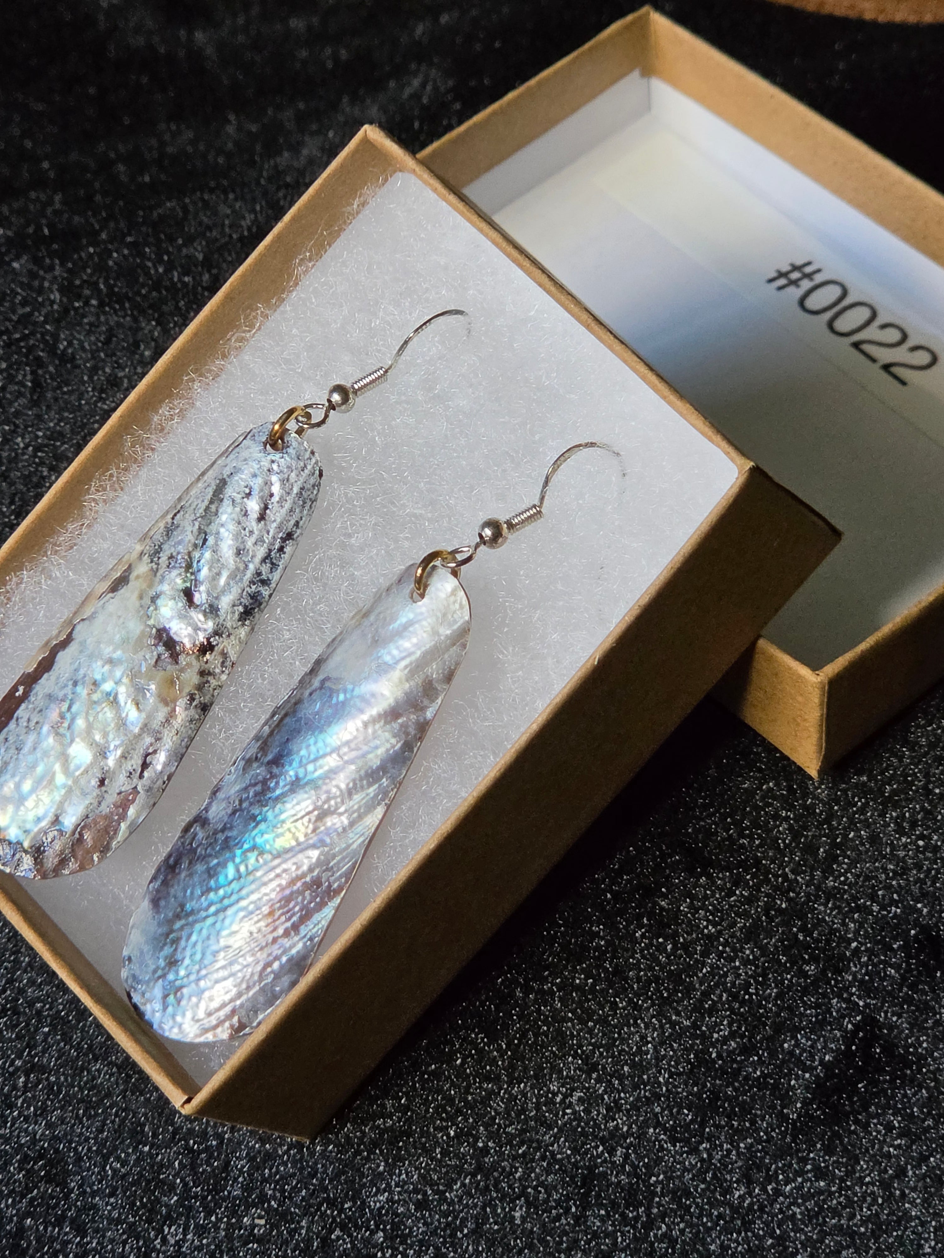 #0022 Florida Sea Pen Earrings .925 Silver