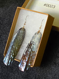 #0023 Florida Sea Pen Earrings .925 Silver
