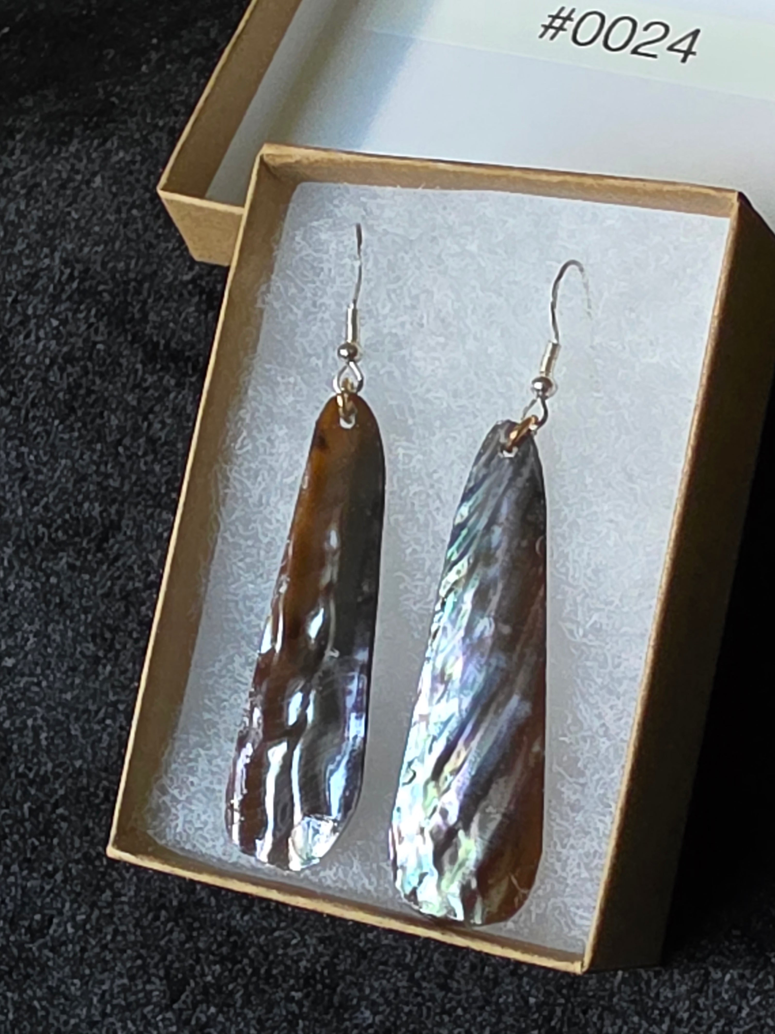 #0024 Florida Sea Pen Earrings .925 Silver