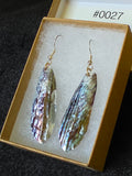 #0027 Florida Sea Pen Earrings .925 Silver