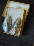 #0028 Florida Sea Pen Earrings .925 Silver