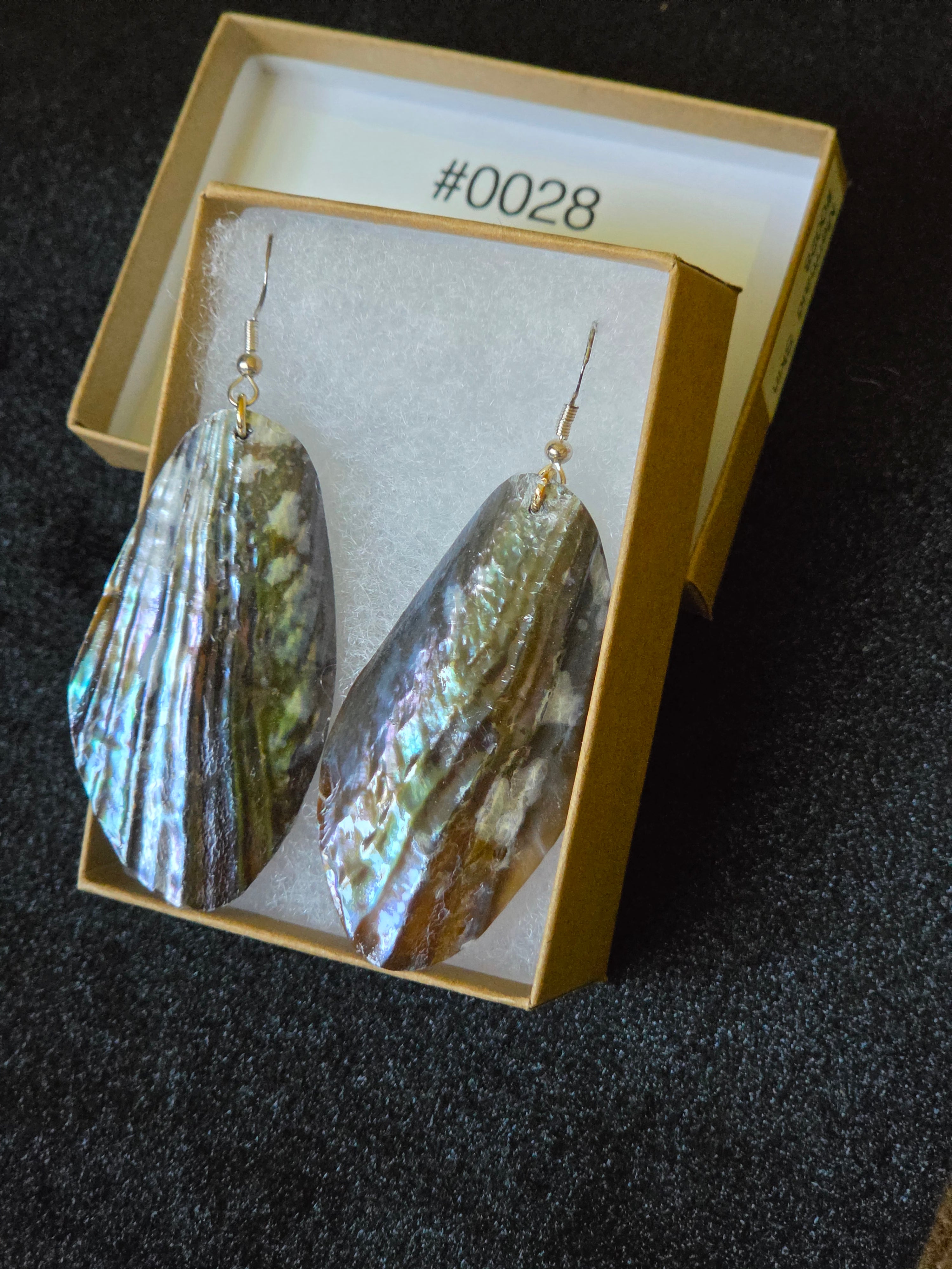 #0028 Florida Sea Pen Earrings .925 Silver