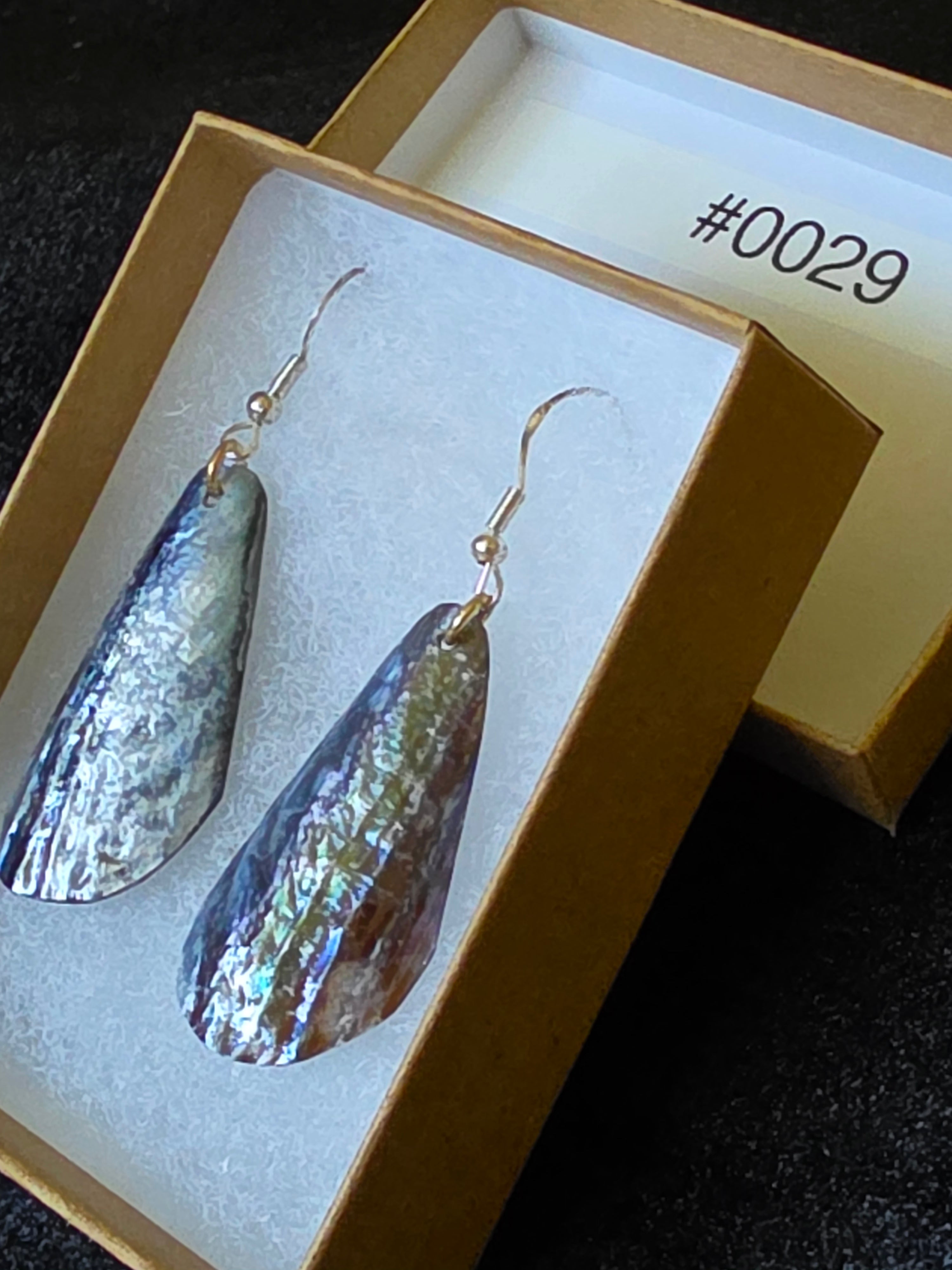 #0029 Florida Sea Pen Earrings .925 Silver