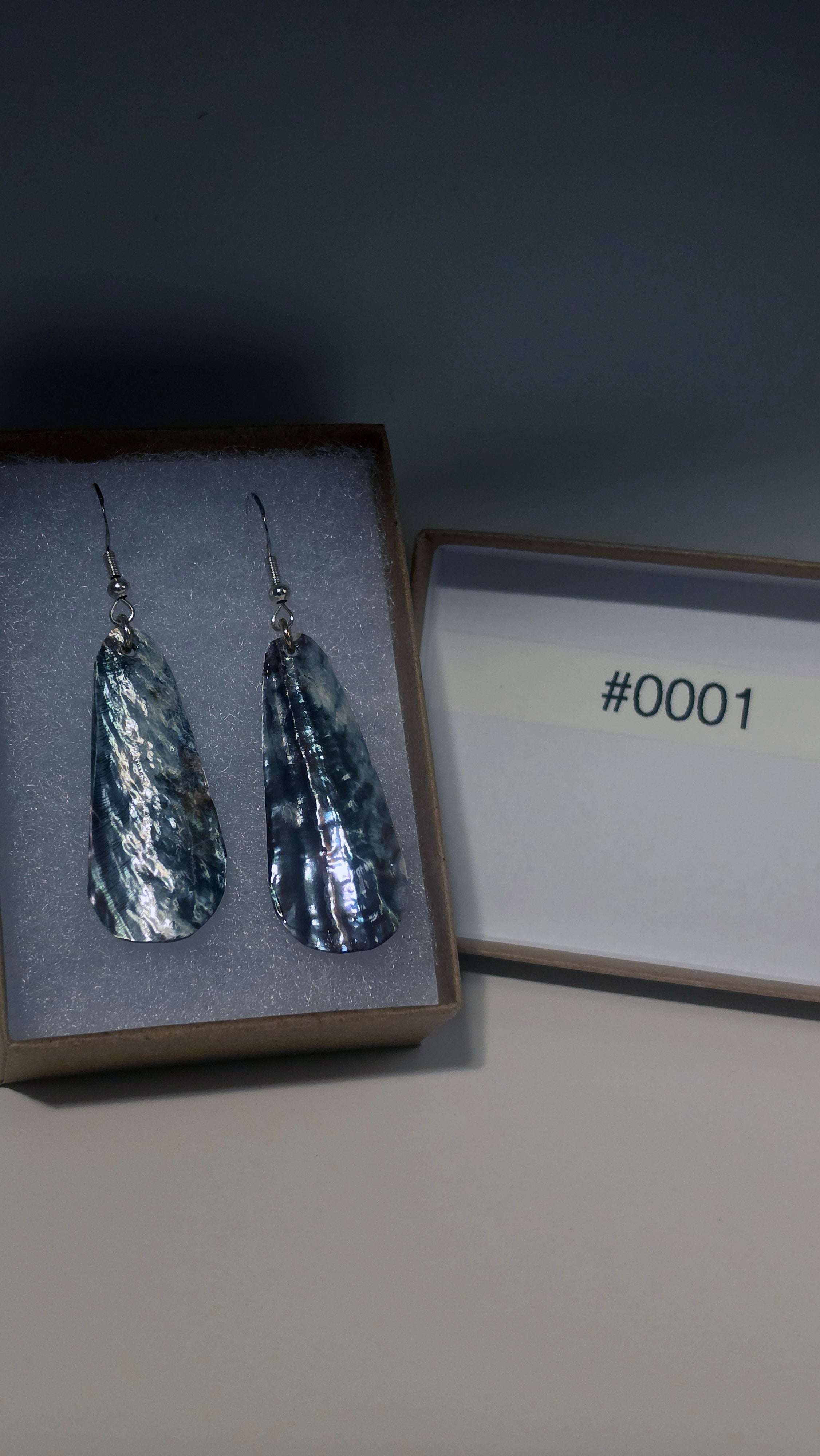 #0001 Florida Sea Pen Earrings .925 Silver