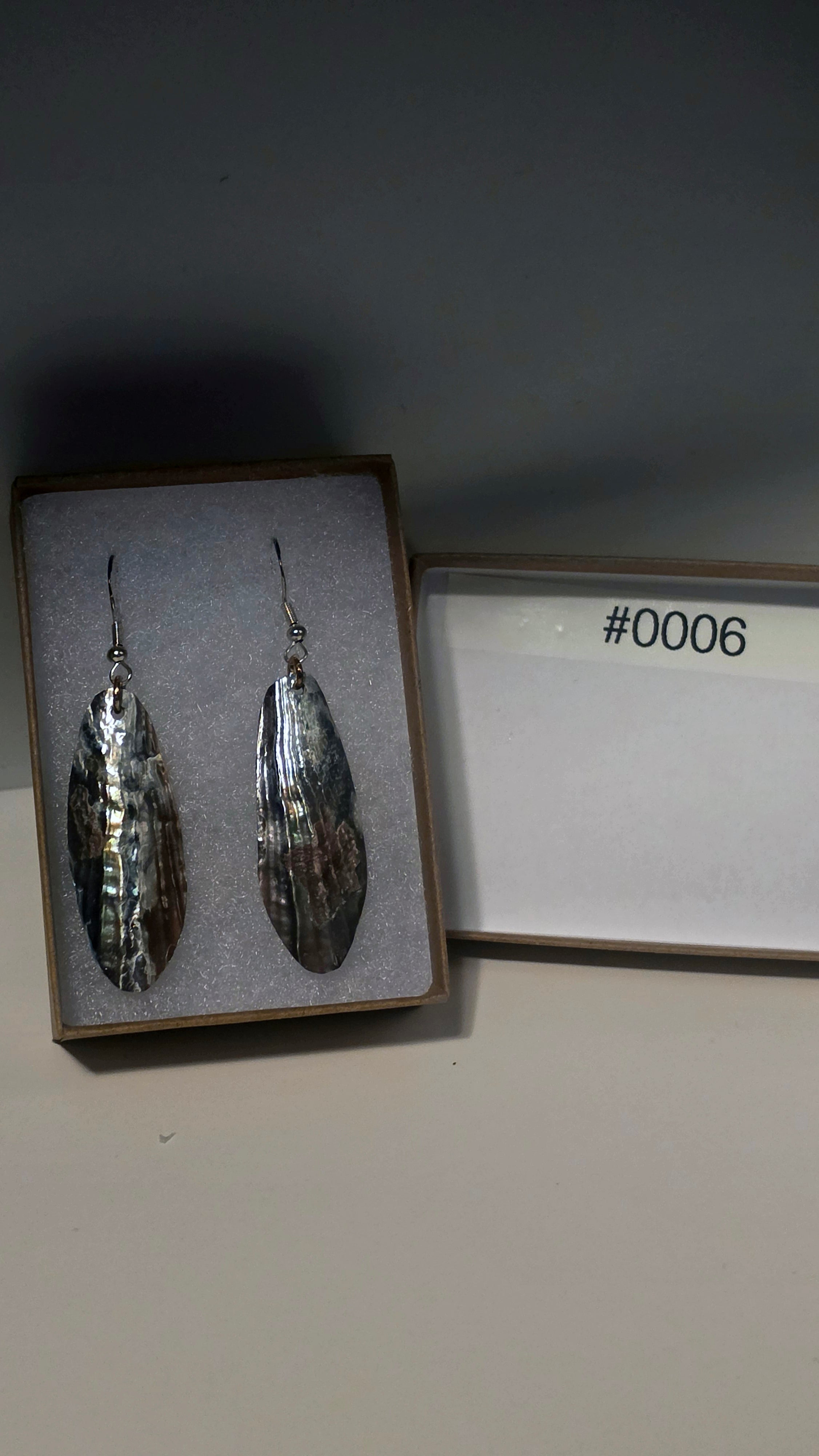 #0006 Florida Sea Pen Earrings .925 Silver