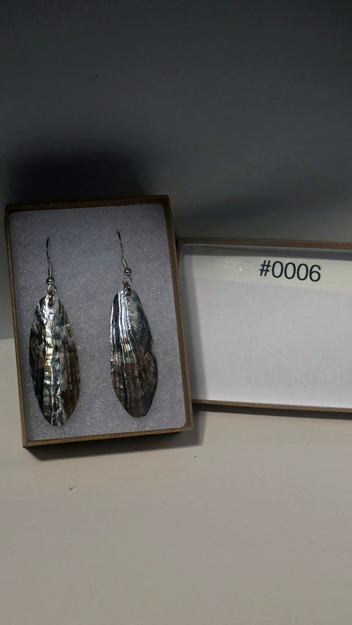 #0006 Florida Sea Pen Earrings .925 Silver