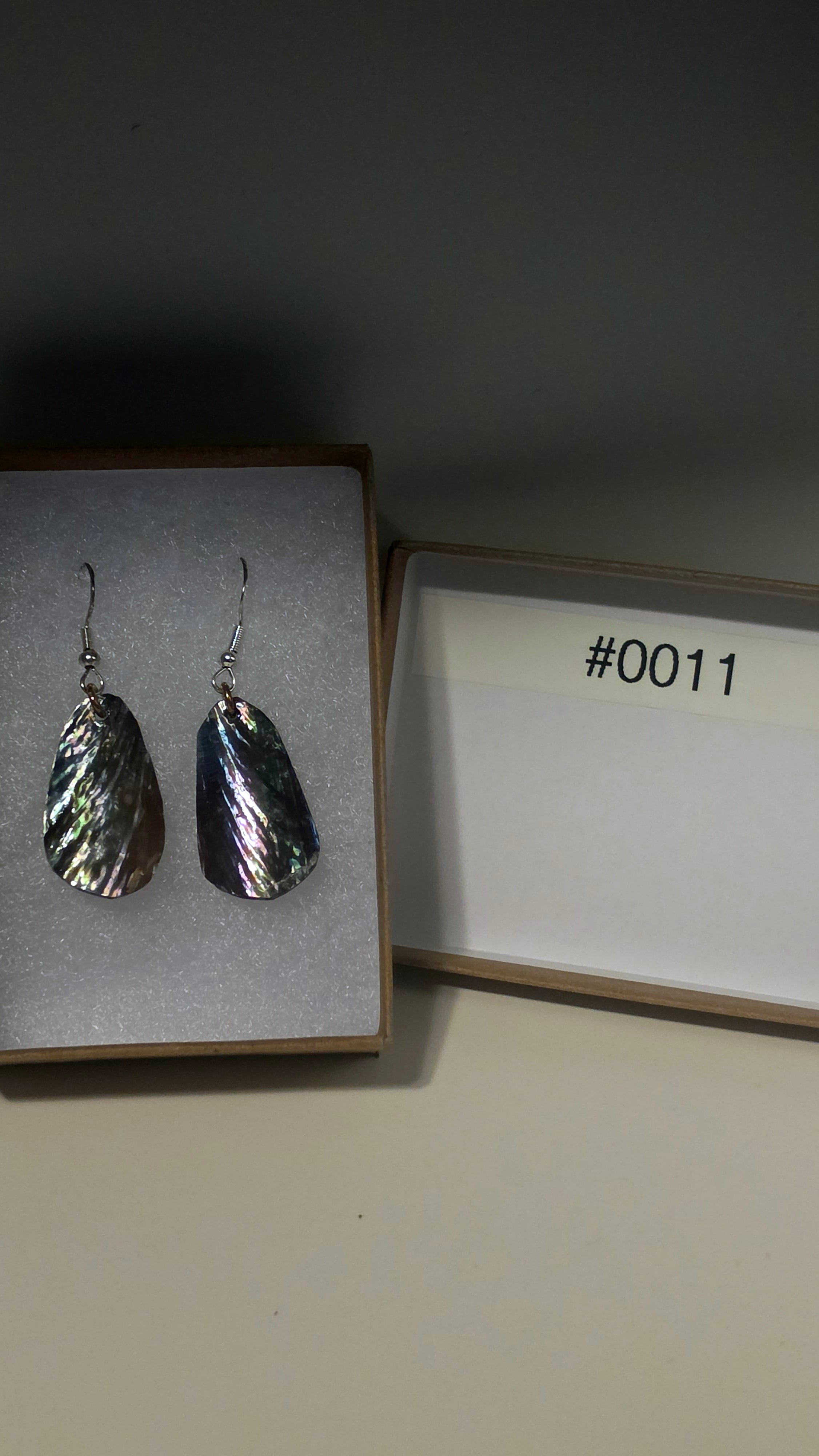 #0011 Florida Sea Pen Earrings .925 Silver