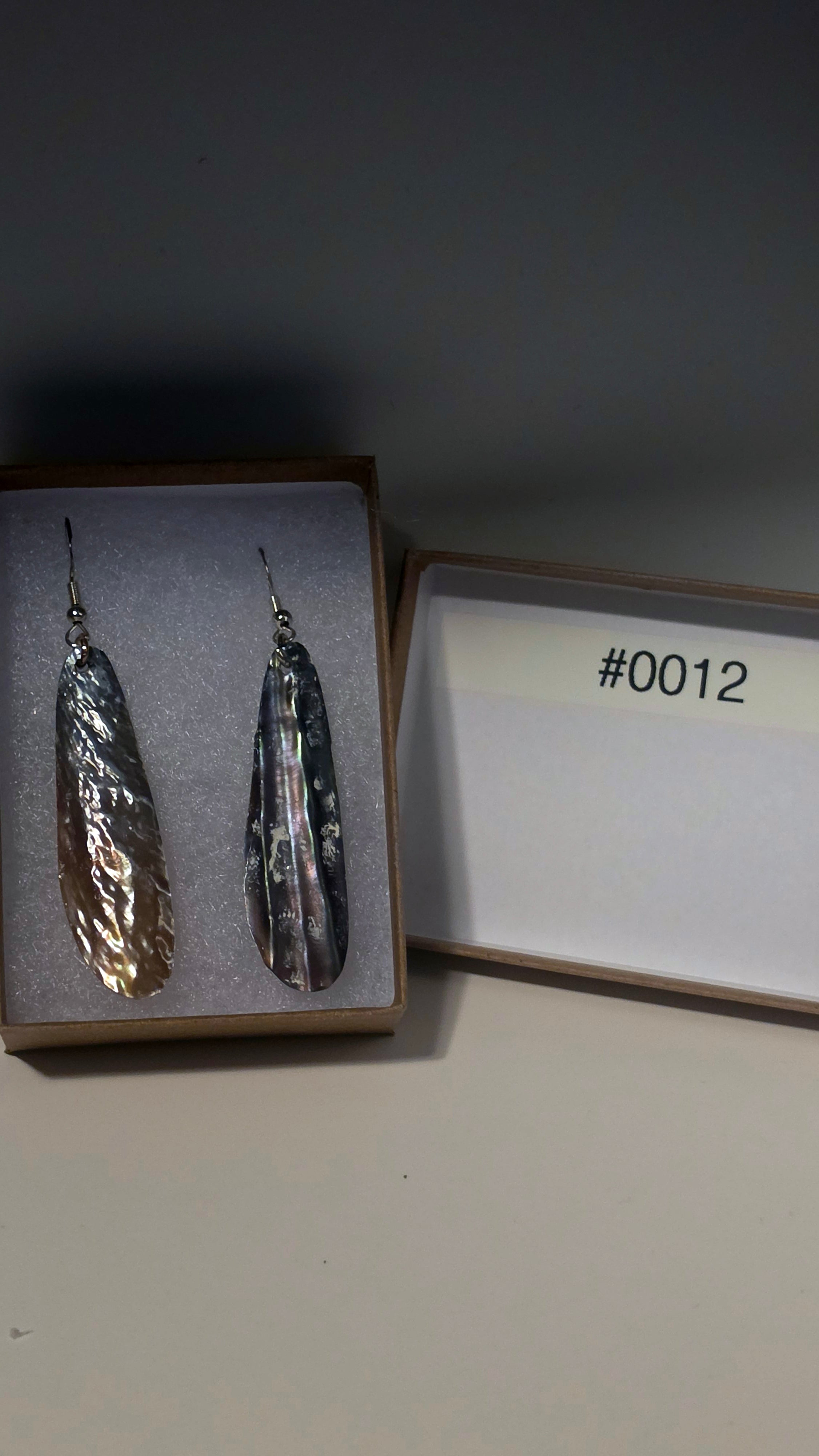 #0012 Florida Sea Pen Earrings .925 Silver