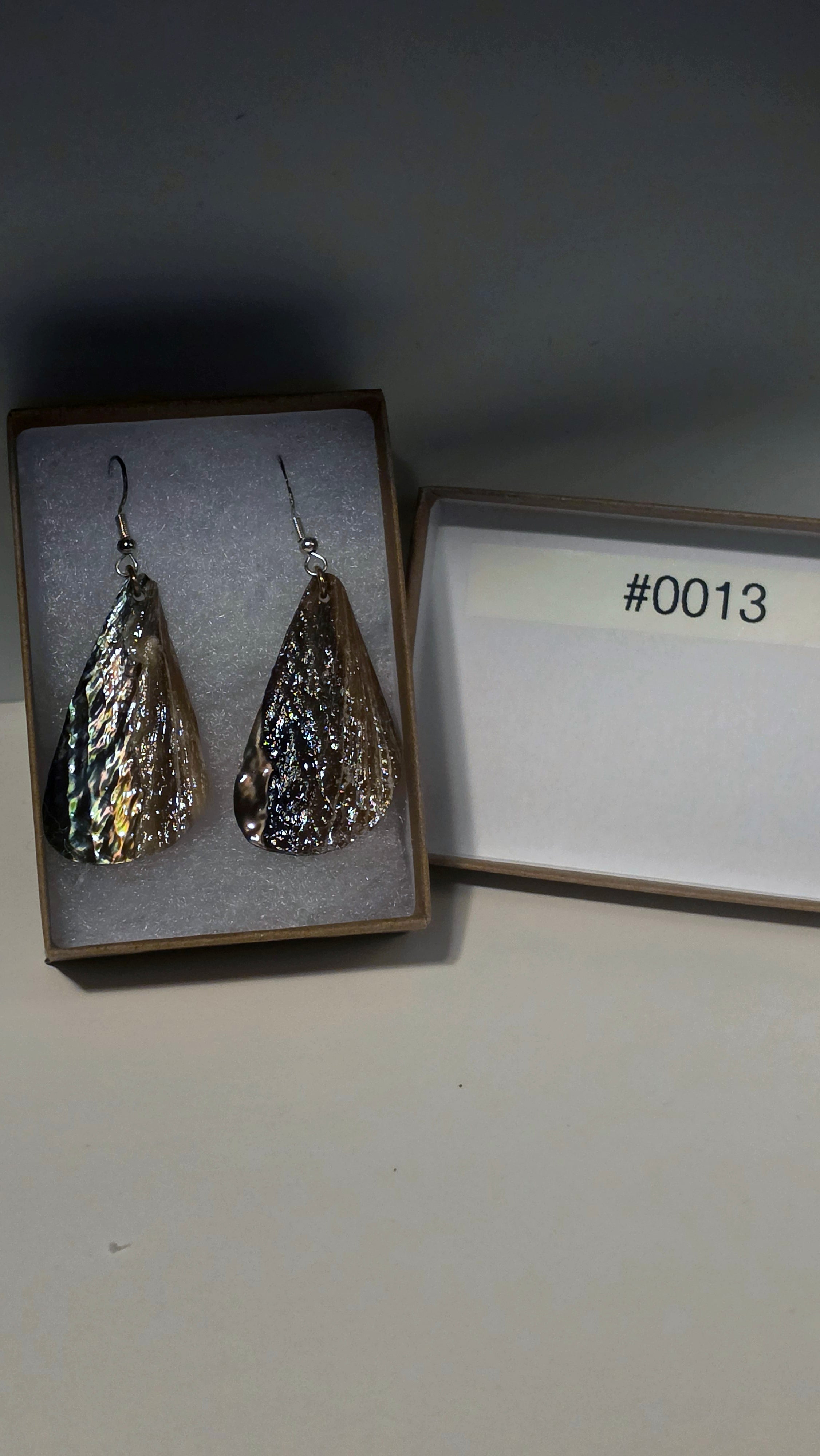 #0013 Florida Sea Pen Earrings .925 Silver