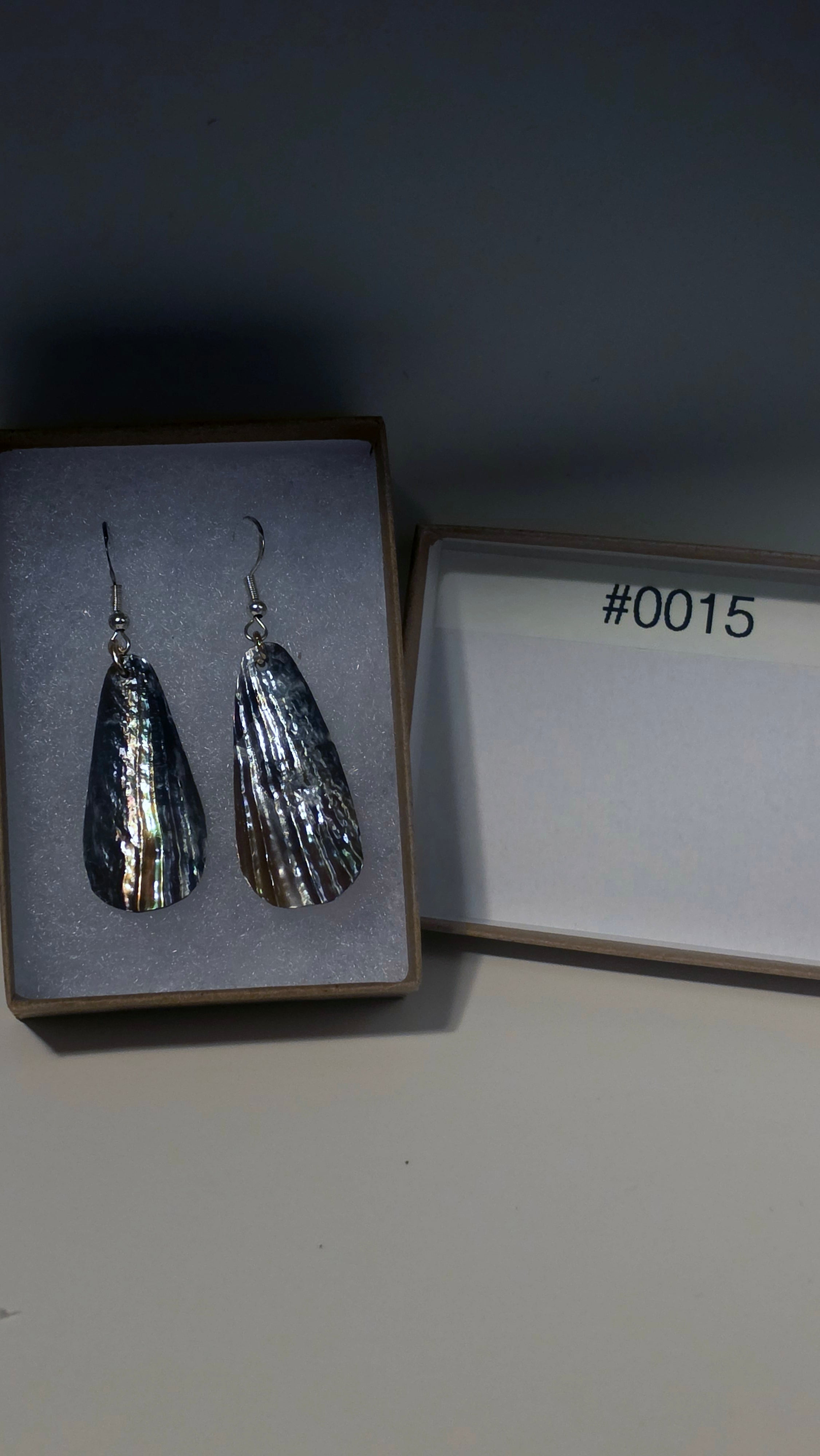 #0015 Florida Sea Pen Earrings .925 Silver