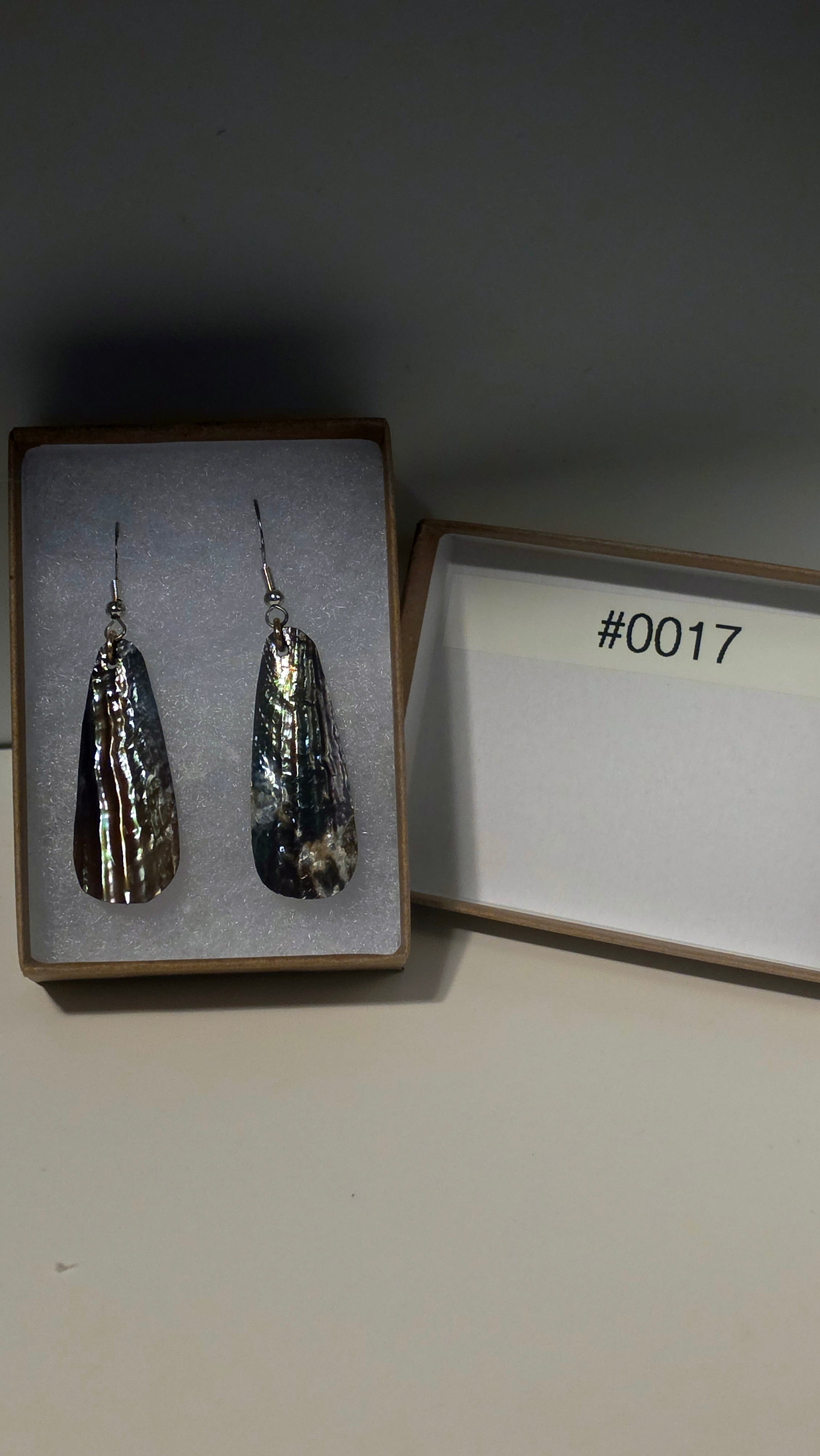#0017 Florida Sea Pen Earrings .925 Silver