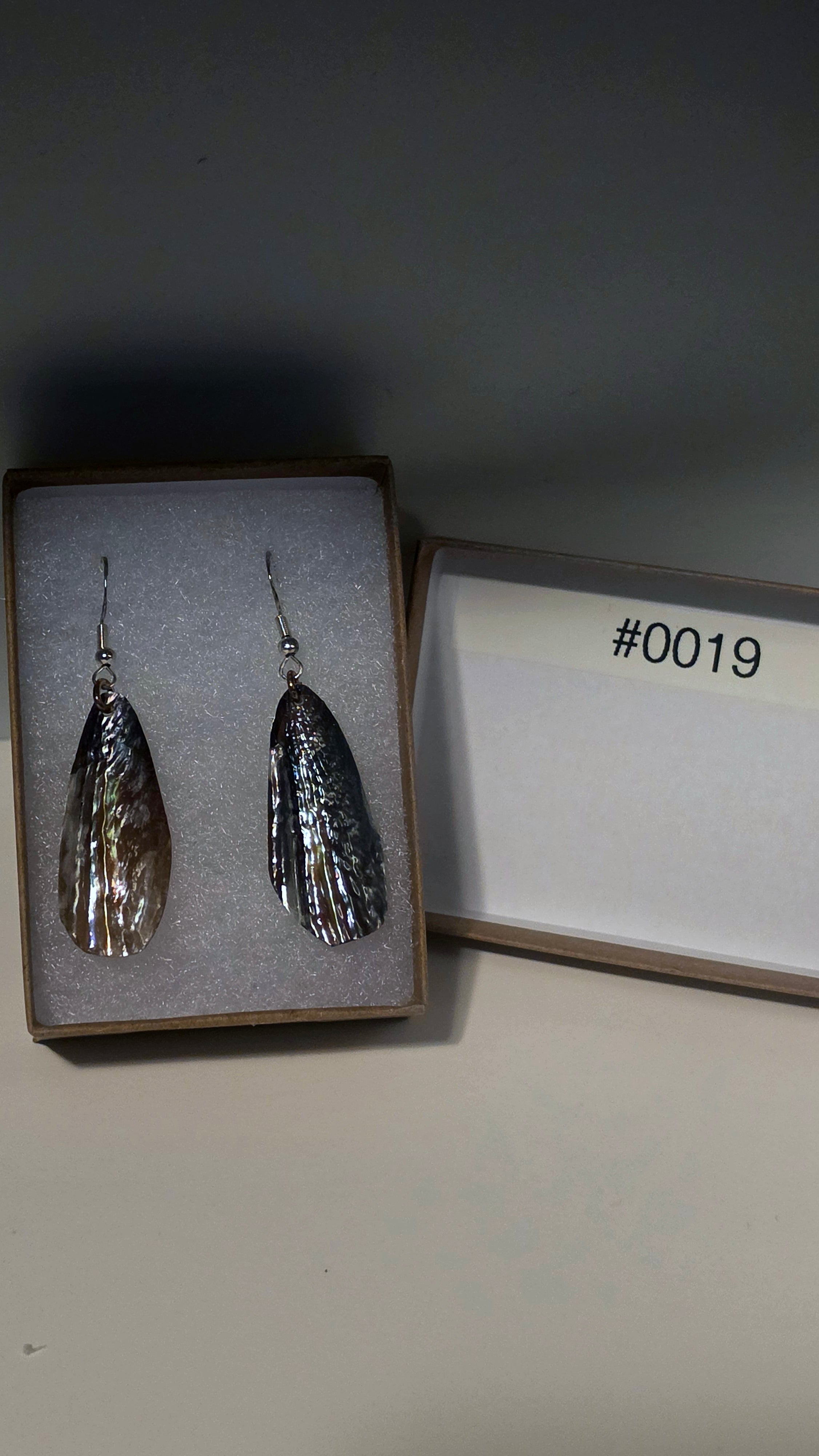 #0019 Florida Sea Pen Earrings .925 Silver