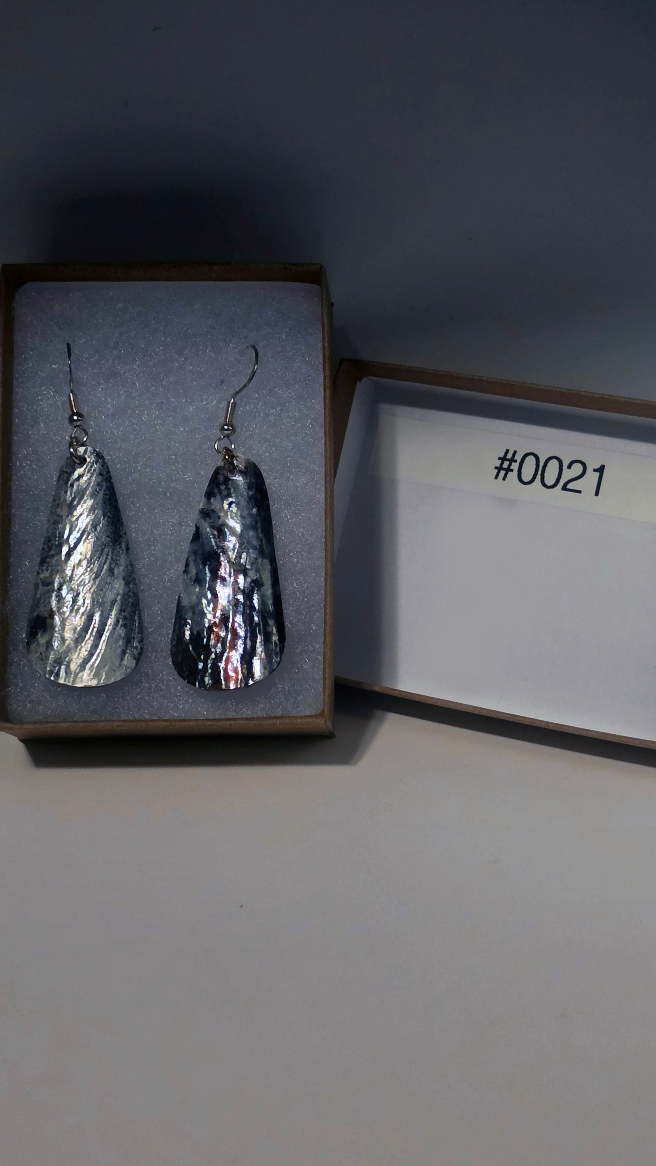 #0021 Florida Sea Pen Earrings .925 Silver