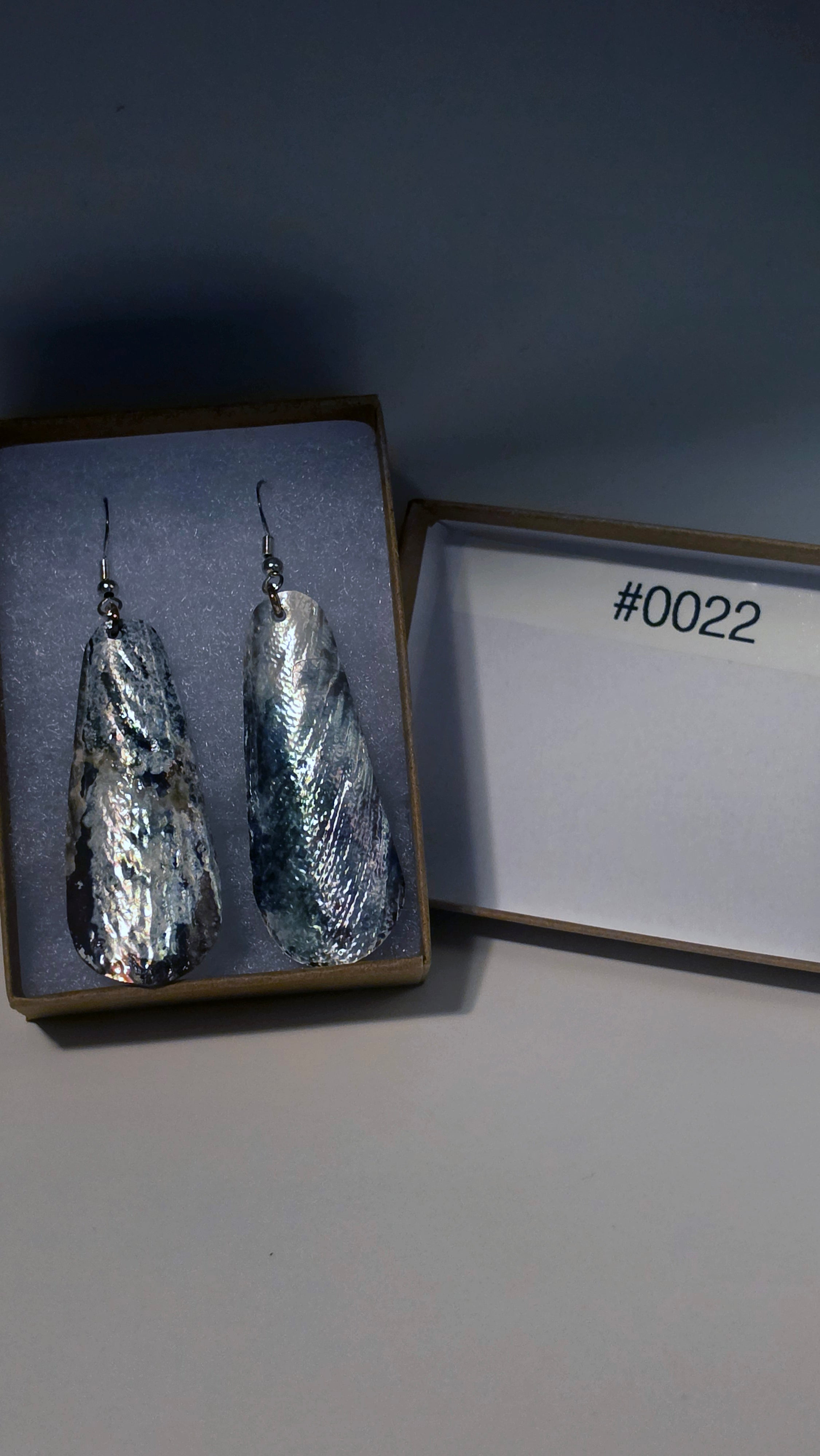 #0022 Florida Sea Pen Earrings .925 Silver