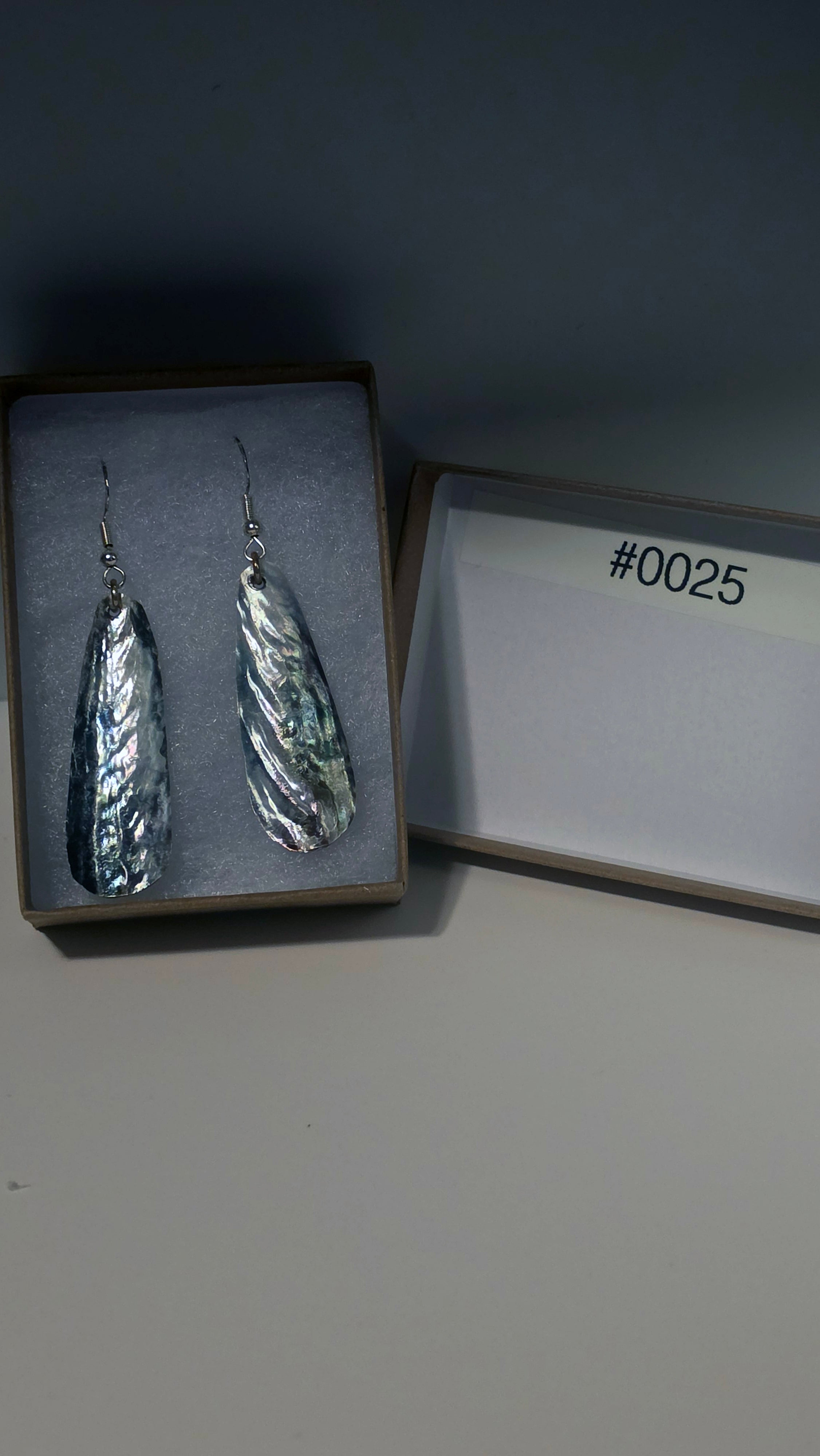 #0025 Florida Sea Pen Earrings .925 Silver