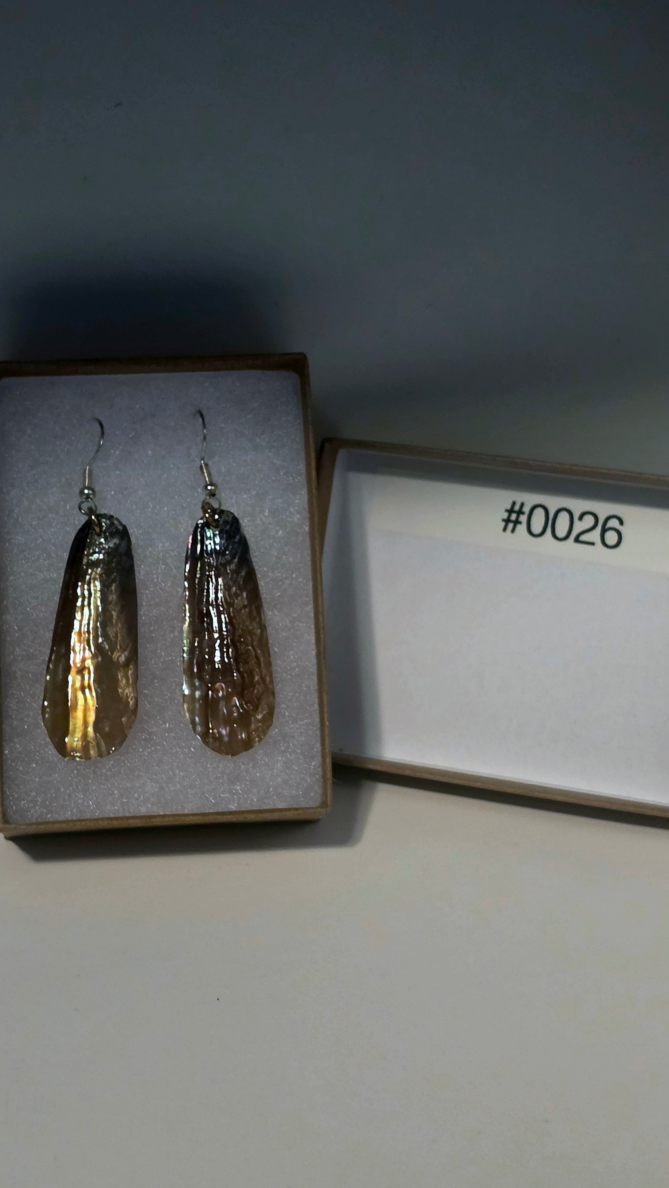 #0026 Florida Sea Pen Earrings .925 Silver