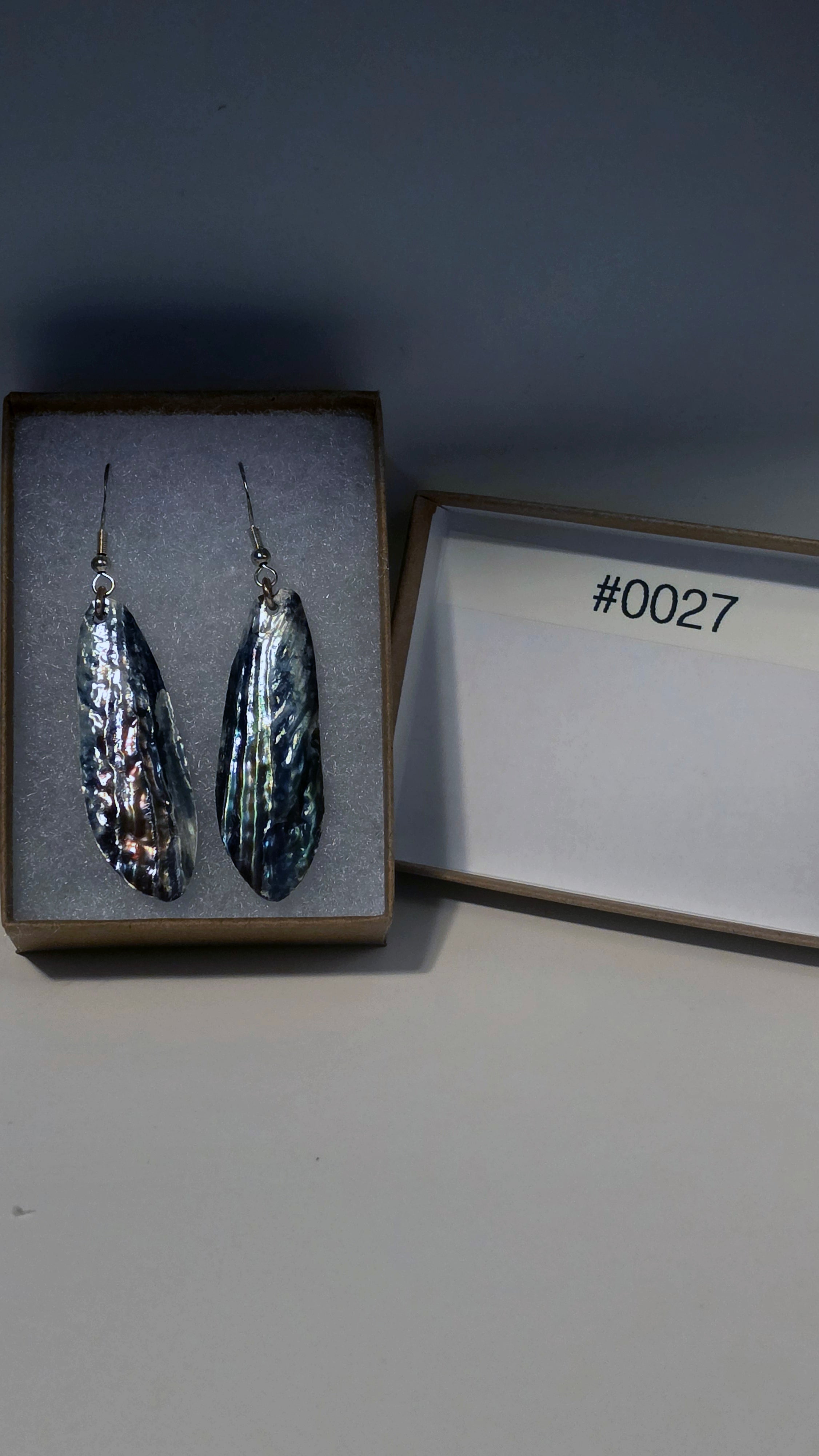 #0027 Florida Sea Pen Earrings .925 Silver